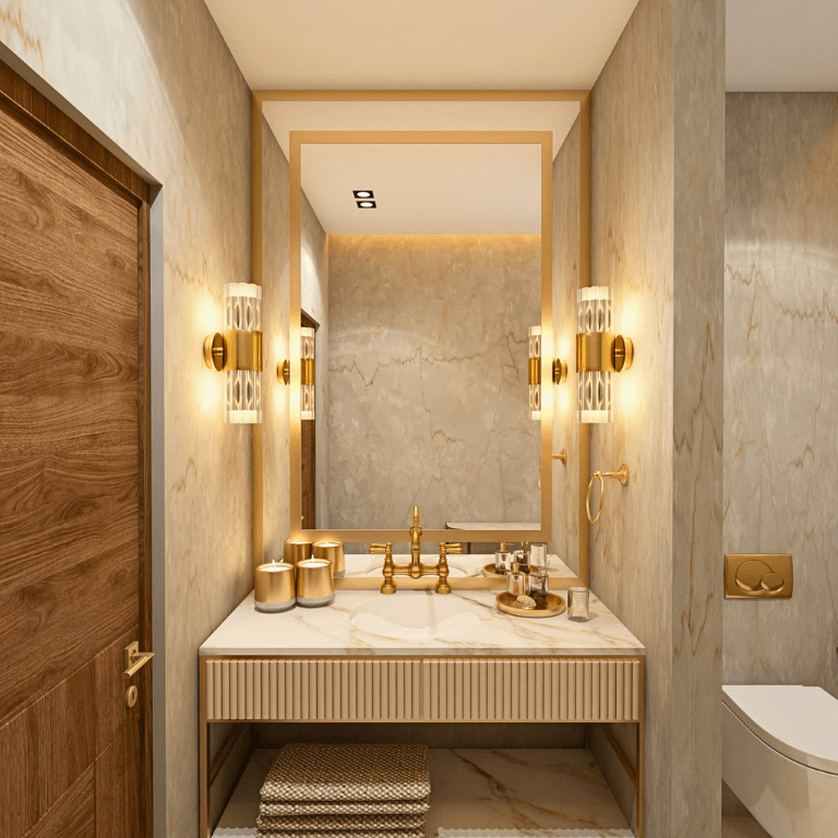 Elegant Powder Room Design